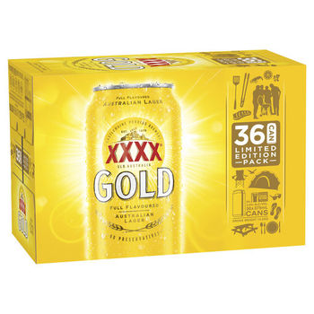 Gold cans xxxx XXXX Gold