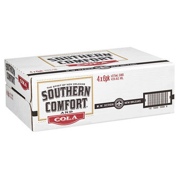 Southern Comfort And Cola 24 X 375ml Cans Pre Mix Spirits Pre