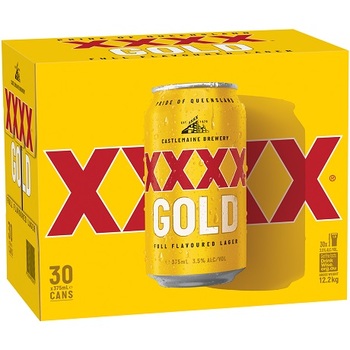 Gold cans xxxx Star Liquor