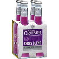 VODKA CRUISER MIXED BERRY 4 PACK STUBBIES