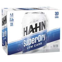 HAHN SUPER DRY 30 x 375ML CAN BLOCKS