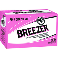 BACARDI BREEZER PINK GRAPEFRUIT x 24 stbs CARTON