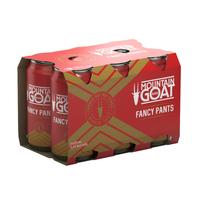 MOUNTAIN GOAT FANCY PANTS ALE 5.2% 6 PACK x CANS 375ML