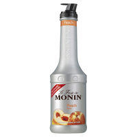 MONIN PEACH FRUIT PUREE 1 LITRE