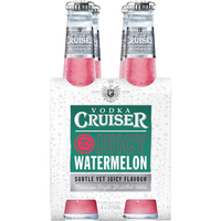 VODKA CRUISER JUICY WATERMELON 4 x 275ML STUBBIES