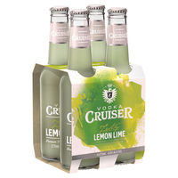 VODKA CRUISER LEMON LIME 4 x 275ML STUBBIES