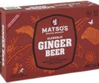 MATSOS GINGER BEER 24 X CANS CARTON