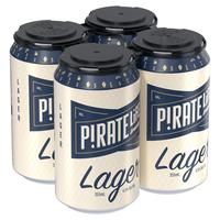 PIRATE LIFE PORT LOCAL LAGER 4 PACK PALE ALE CANS 355ML