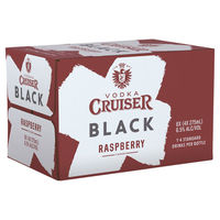 VODKA CRUISER BLACK 6.8% RASPBERRY 24 X 275ML STUBBIES