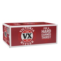 VICTORIA BITTER XTRA 6%  24 x 250ML STUBBIES CARTON