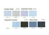 Shadow Stripe, City Health Stripe, Corporate Essentials & Micro Check Fabric Colour Ranges  ddd